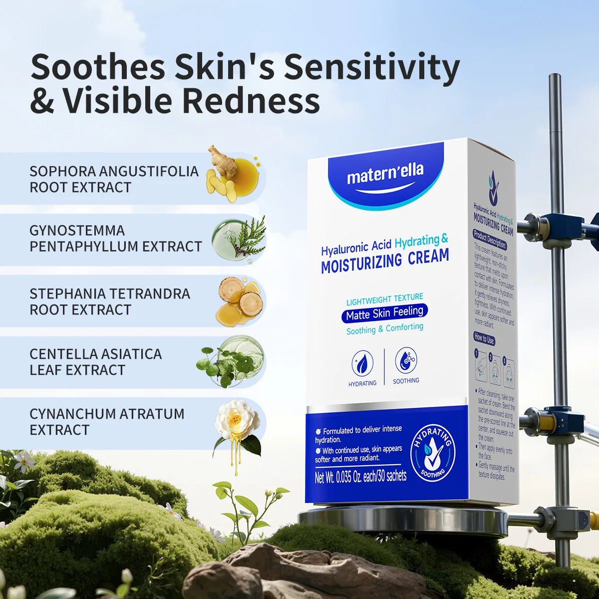 Maternella Hyaluronic Acid Face Moisturizer For Dry Sensitive Skin