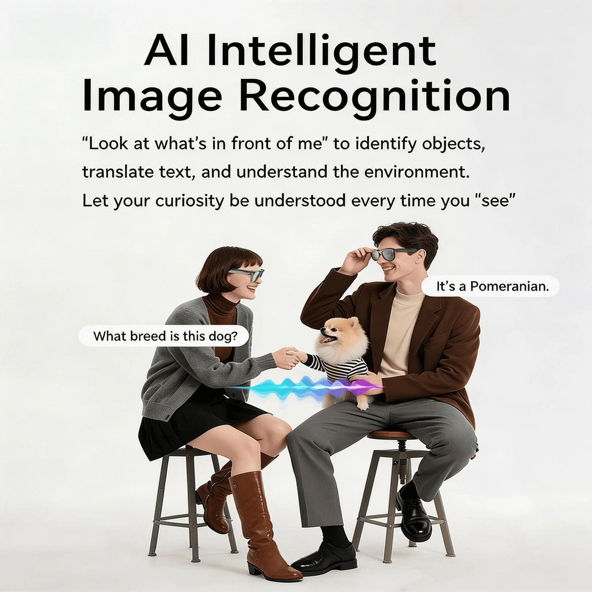 WO 4K AI Smart Camera Glasses With Realtime Translation