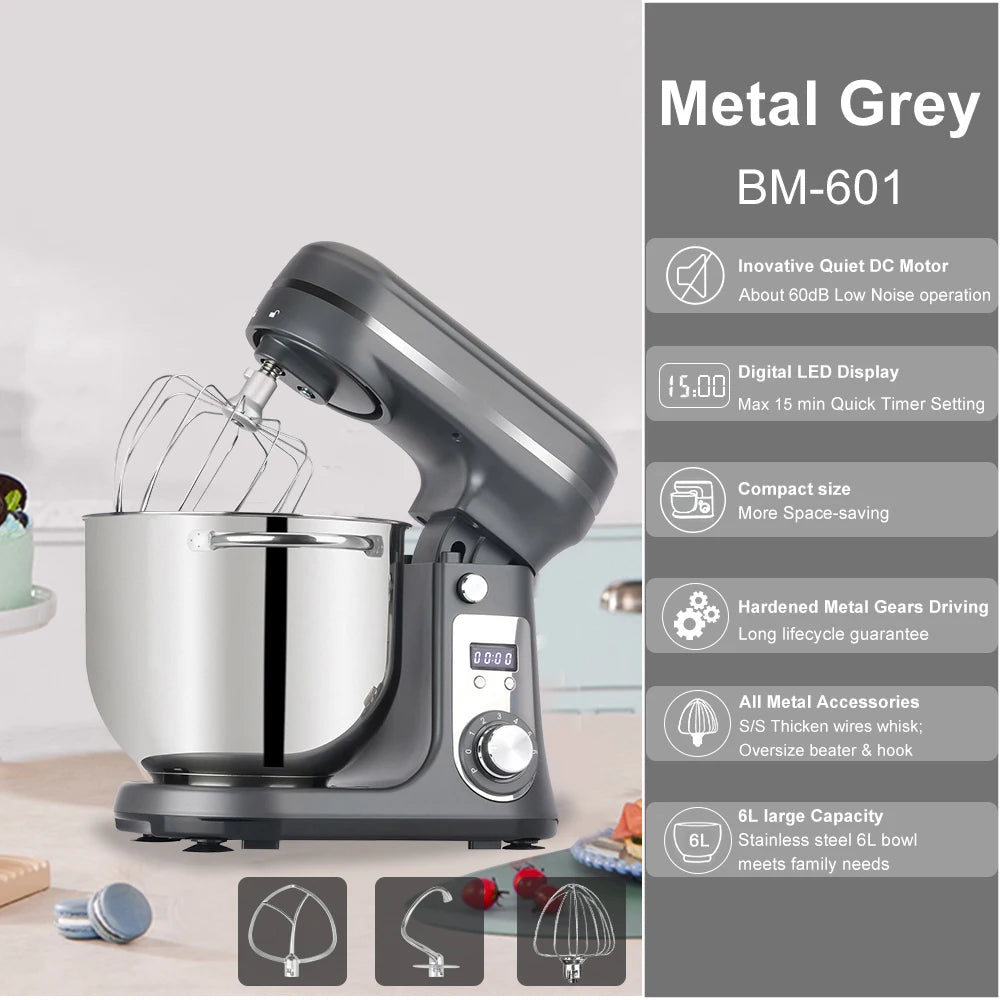 Biolomix Powerful Kitchen Stand Mixer With Quiet Motor