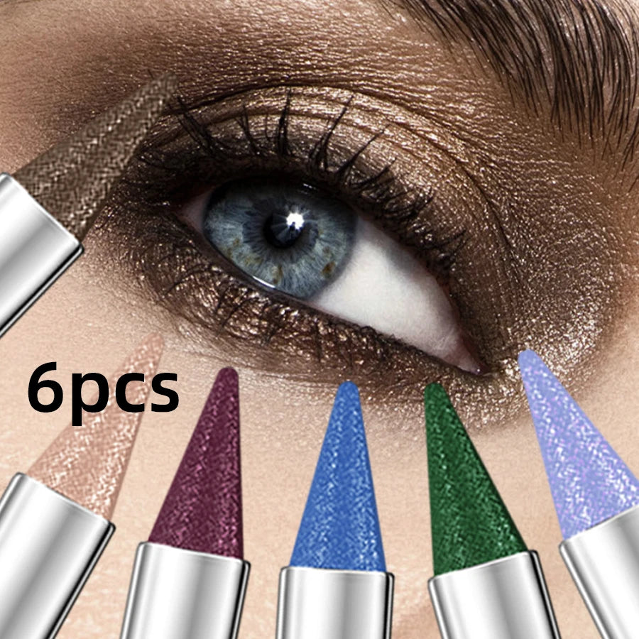 KAFURUX Waterproof Shimmer Metallic Eyeshadow Pen Set
