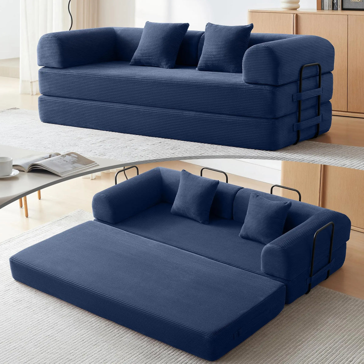 Convertible Futon Sofa Bed Sleeper Couch for Living Room