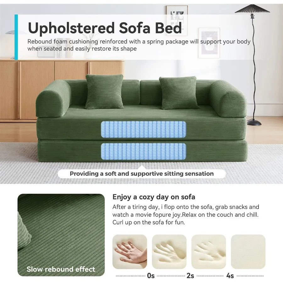 Convertible Futon Sofa Bed Sleeper Couch for Living Room