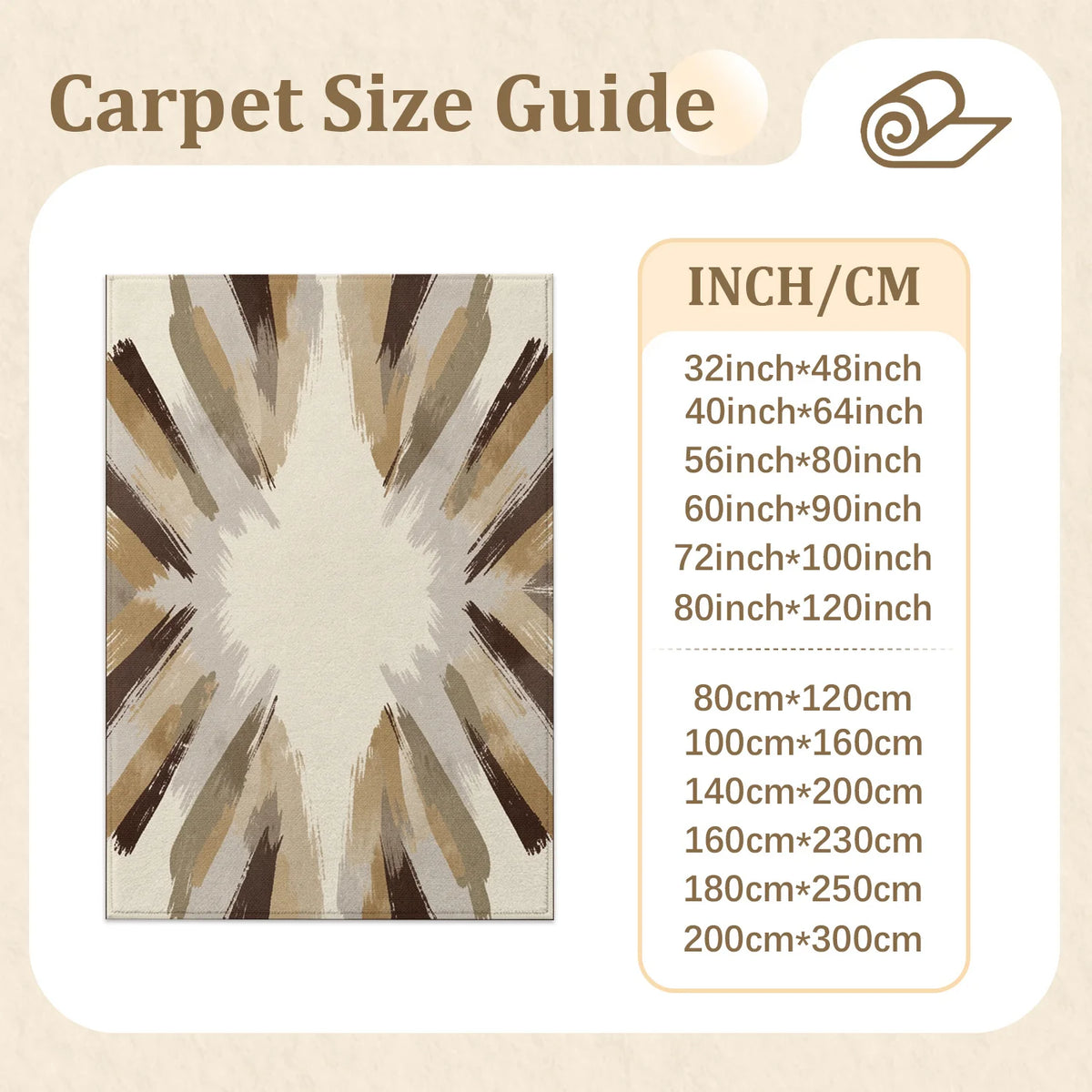 Abstract Brush Stroke Velvet Area Rug Machine Washable For Living Room