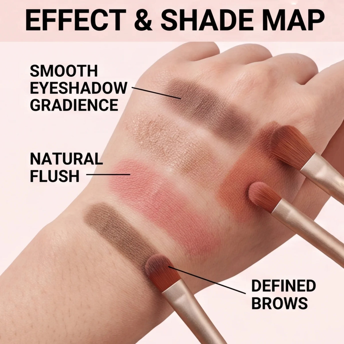 Yiganerjing Soft Makeup Brush Set With Synthetic Hair Bristles
