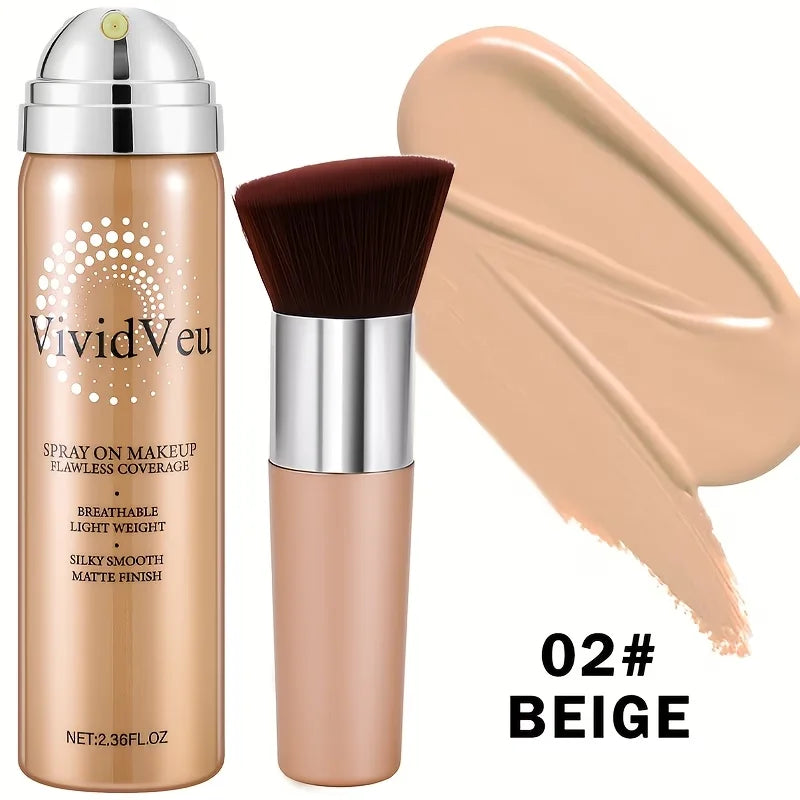 Vividveu Magic Mineral Liquid Foundation Silky Matte Flawless Finish