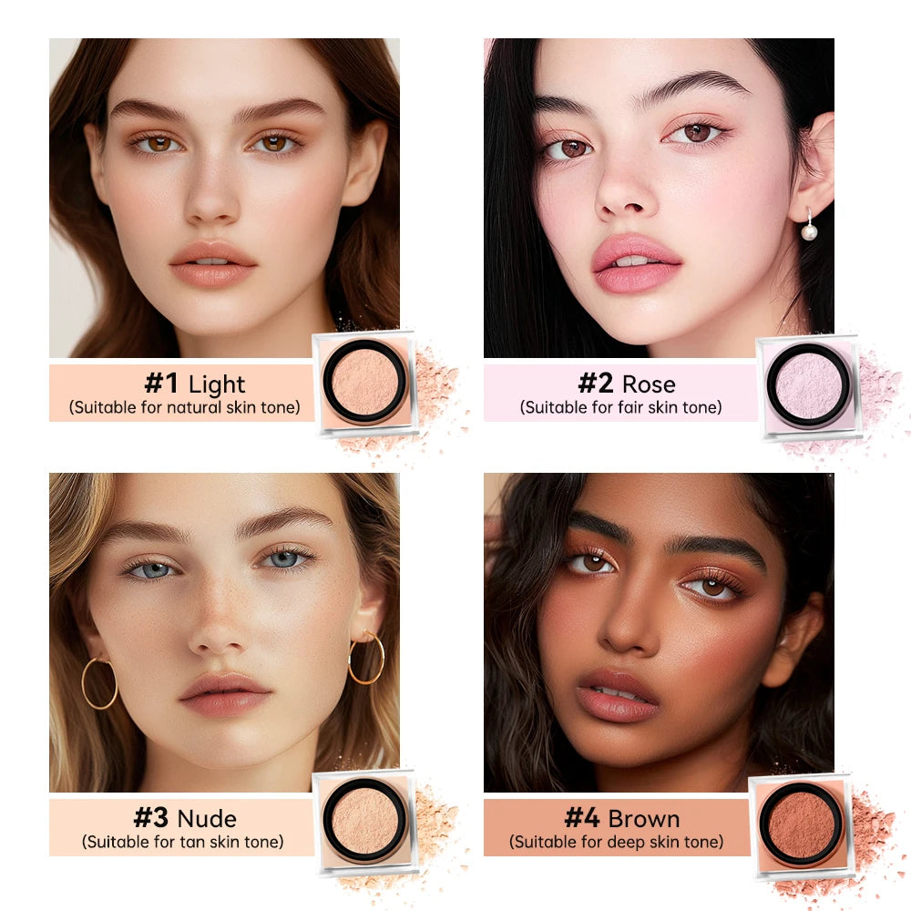 Lakerain Loose Baking Setting Powder Mattifying Waterproof Face Makeup