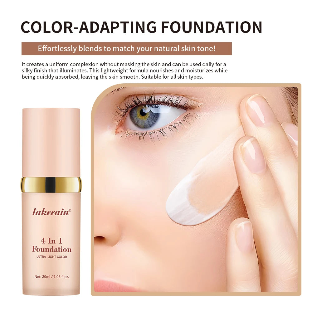 Lakerain 4 In 1 Foundation Brightening Concealer With SPF30