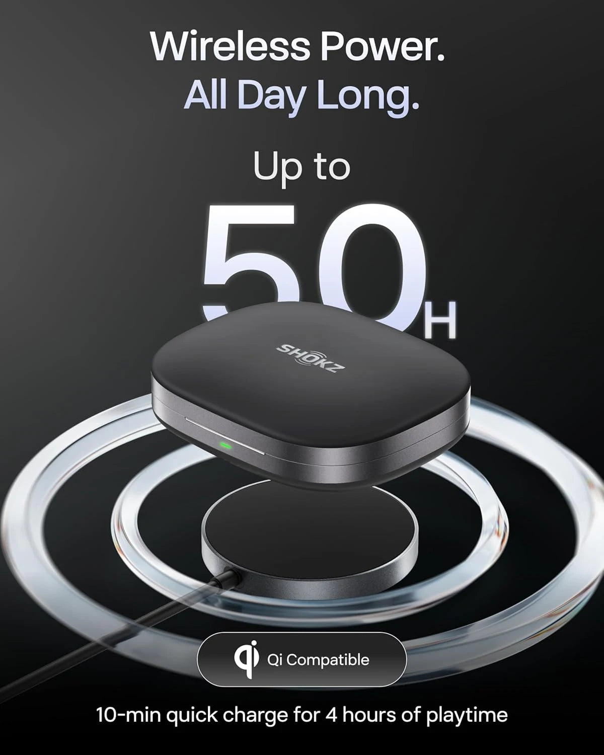 Shokz OpenFit Pro Open Ear Wireless Earbuds With Noise Reduction