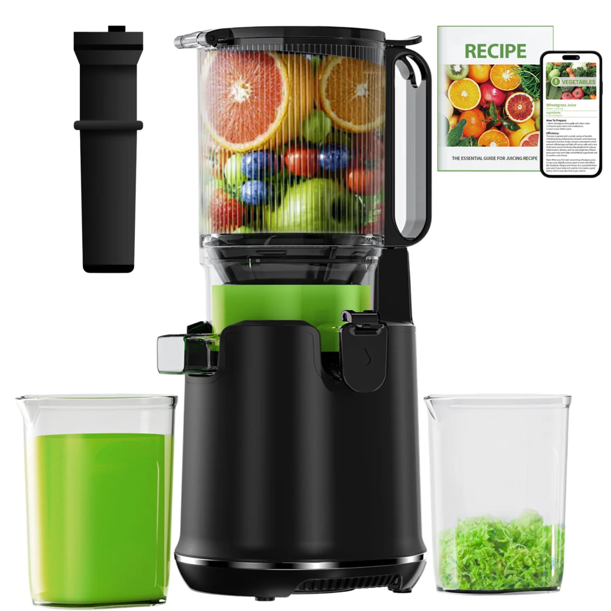 Aeitto Slow Cold Press Masticating Juicer With Large Chute