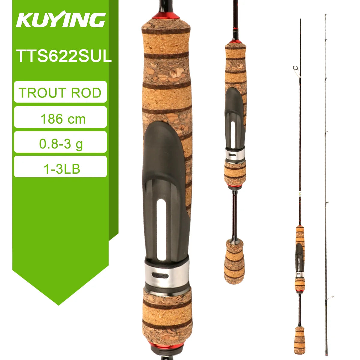Kuying Teton Carbon Spinning Casting Fishing Lure Rod