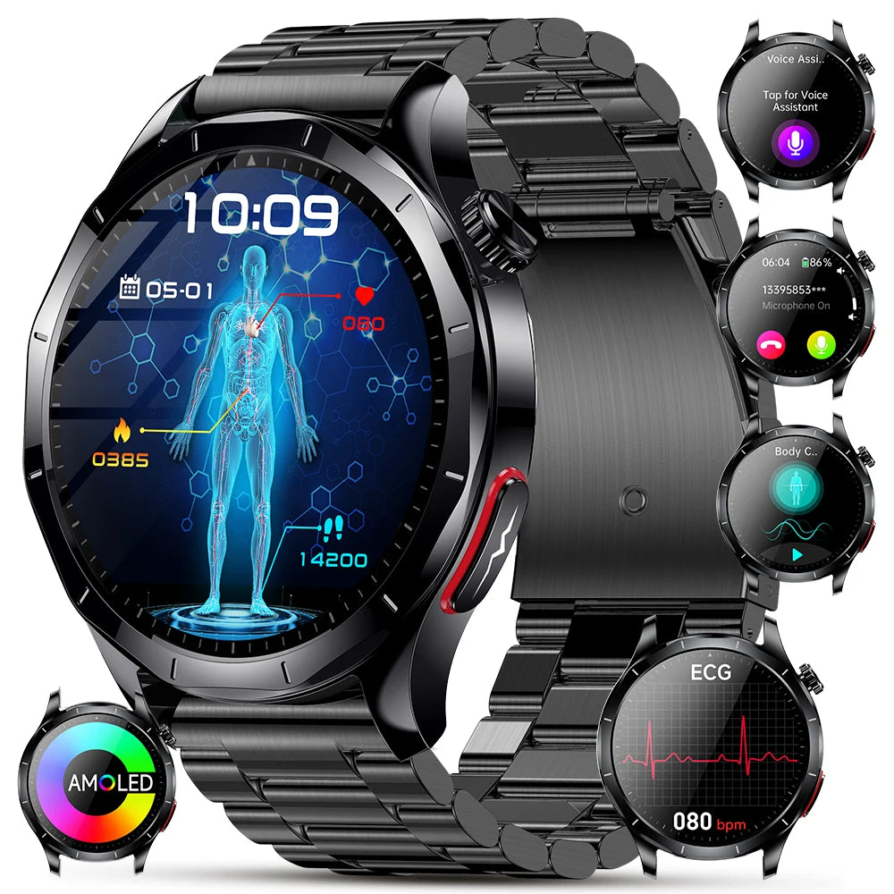 Marsyu ECG PPG Health Smart Watch Blood Pressure Tracker