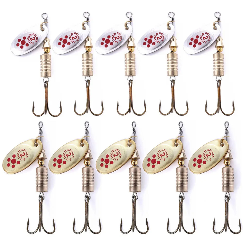 Alloyseed Metal Spoon Spinner Fishing Lure For Freshwater Use