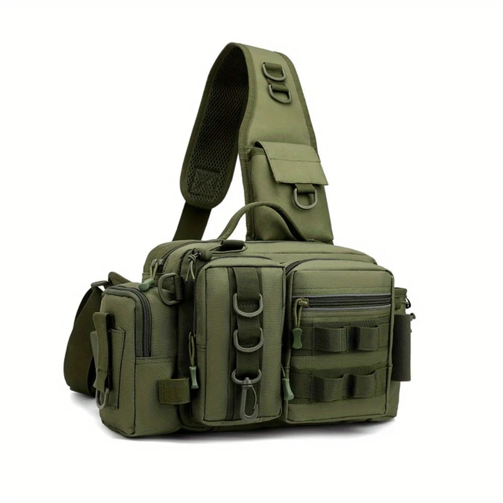 Nylon Fishing Tackle Waist Bag For Camping And Hiking