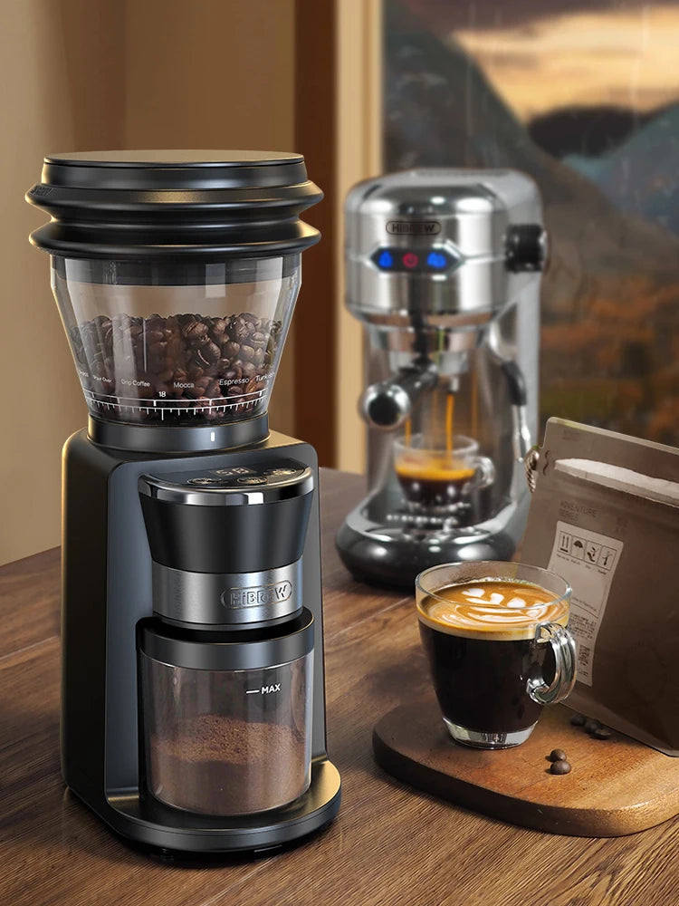HiBREW Automatic Burr Coffee Grinder With 34 Adjustable Grind Settings