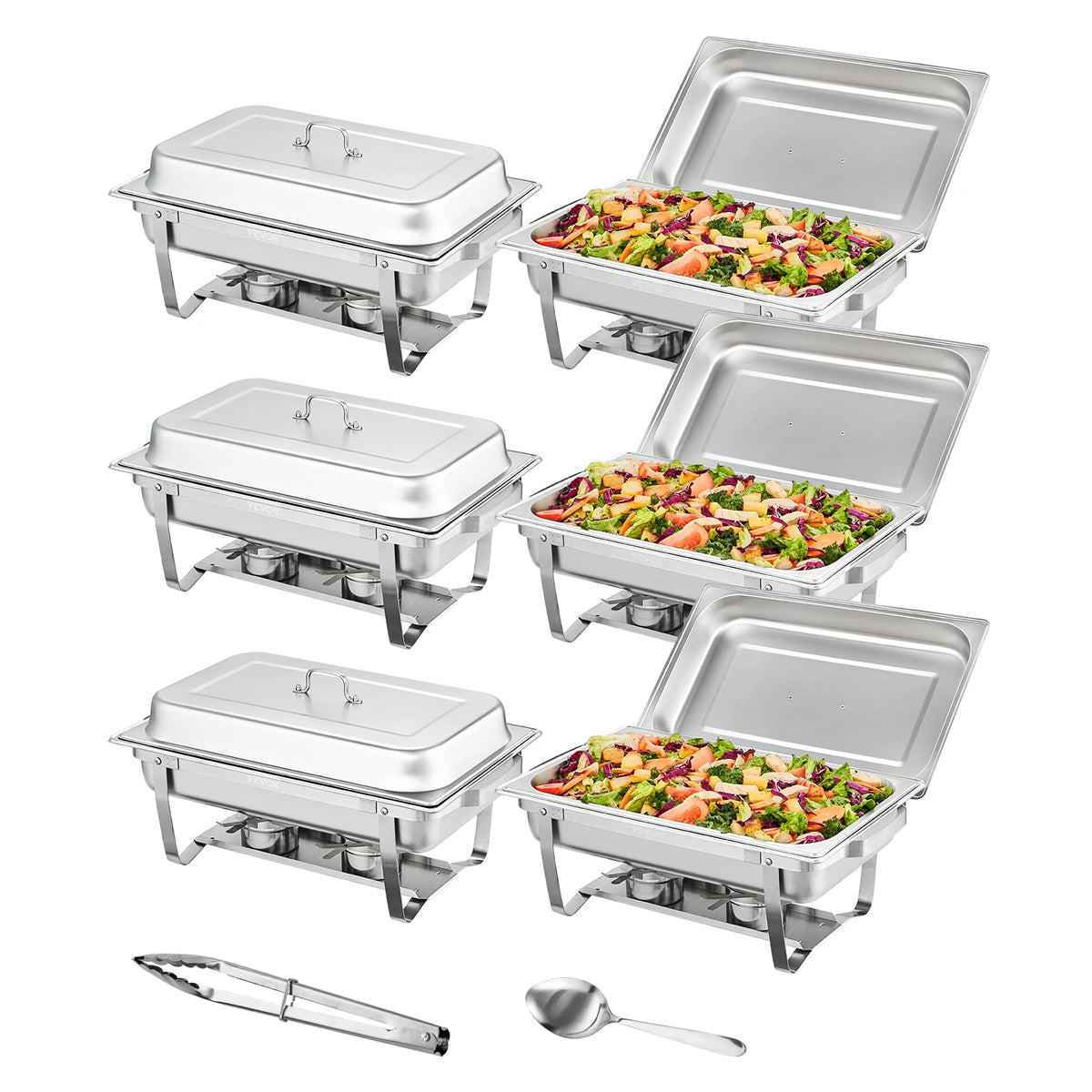 SucceBuy Chafing Dish Catering Food Warmer Essential Buffet Supplies