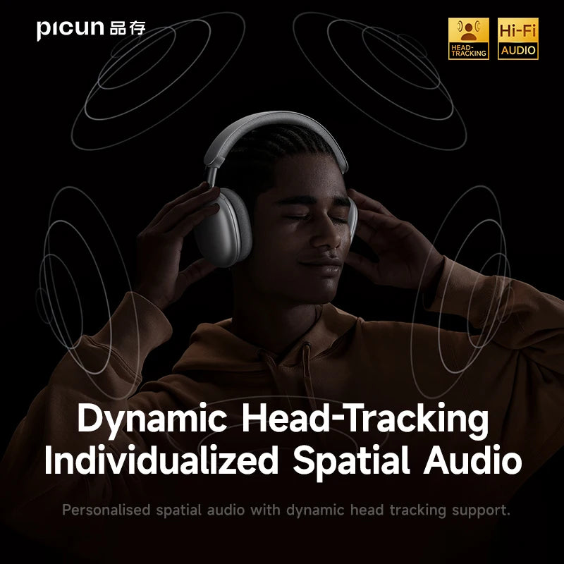 Picun F8 Pro Wireless Bluetooth Headphones With Active Noise Cancellation