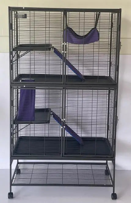 Garvee Multi Tier Rolling Metal Small Animal Pet Cage