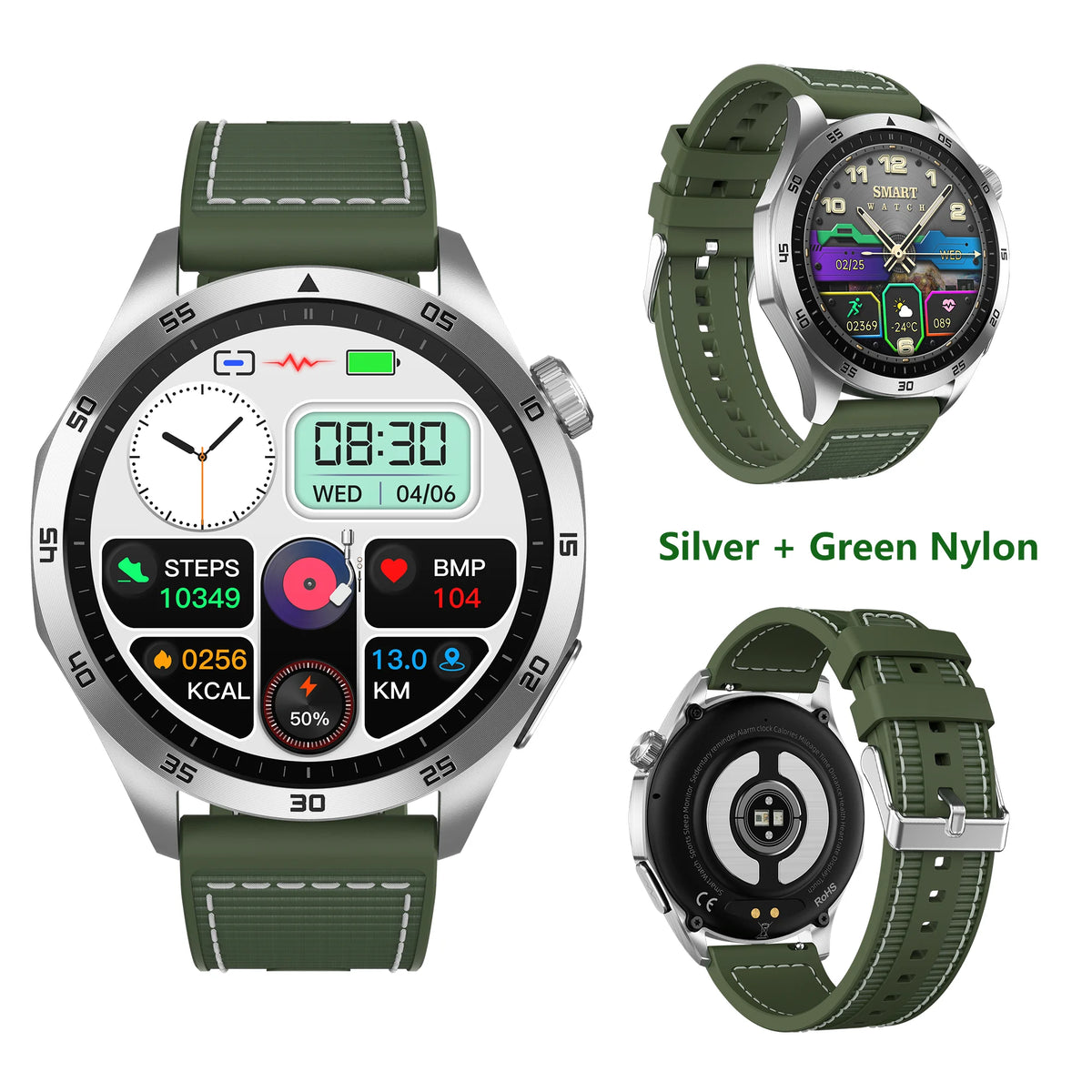 ECG PPG Health Smart Watch Blood Pressure Oxygen Monitor