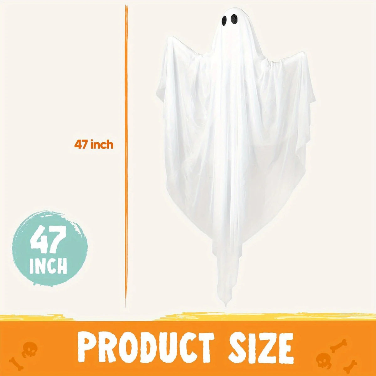 Halloween Hanging Glowing Ghost Decoration For Outdoor Indoor Use