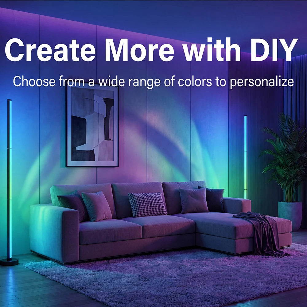 DUMILOO Smart LED Floor Lamp Featuring RGB And App Control