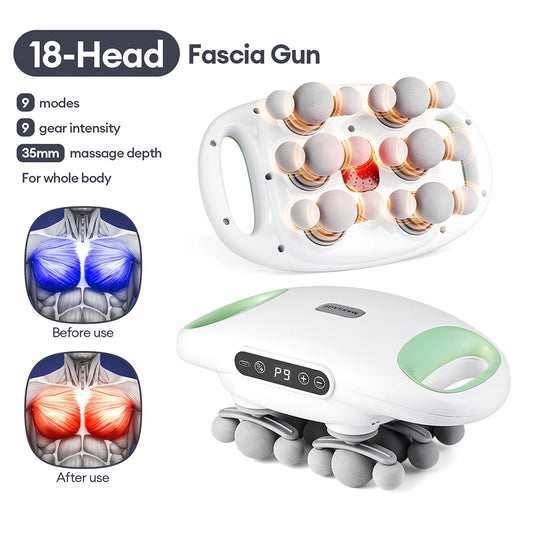 Foreverlily 18 Head Fascia Gun Deep Tissue Muscle Massager