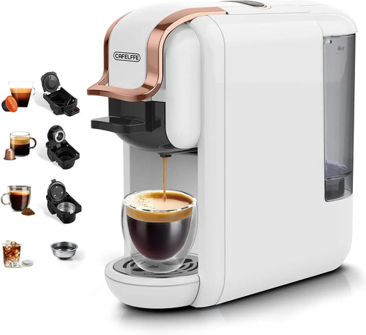 Cafelffe 4in1 Capsule Ground Espresso Coffee Maker Machine
