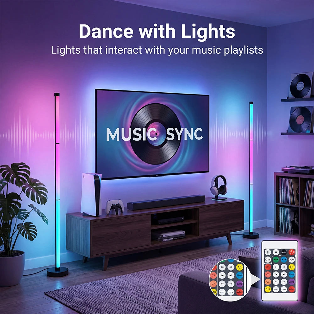 DUMILOO Smart LED Floor Lamp Featuring RGB And App Control