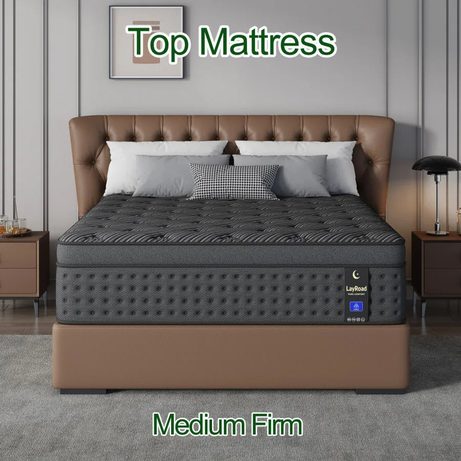 Memory Foam Hybrid Mattress With Pocket Springs Medium Firm Support