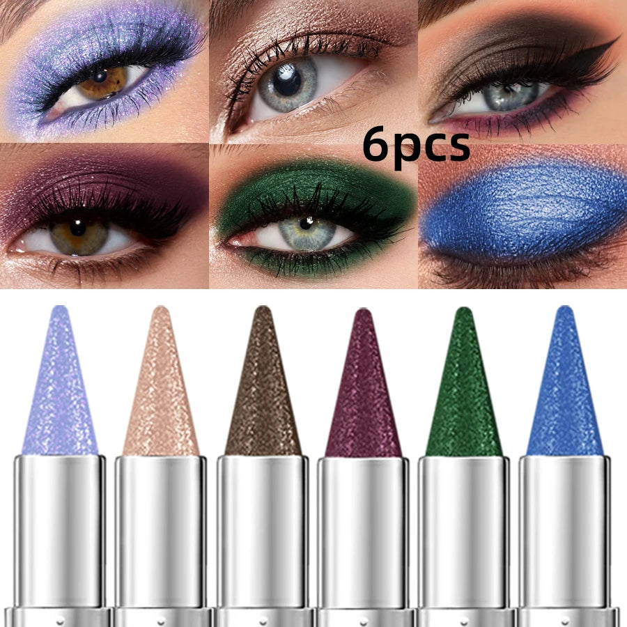 KAFURUX Waterproof Shimmer Metallic Eyeshadow Pen Set