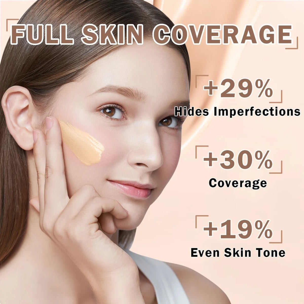 Vividveu Magic Mineral Liquid Foundation Silky Matte Flawless Finish