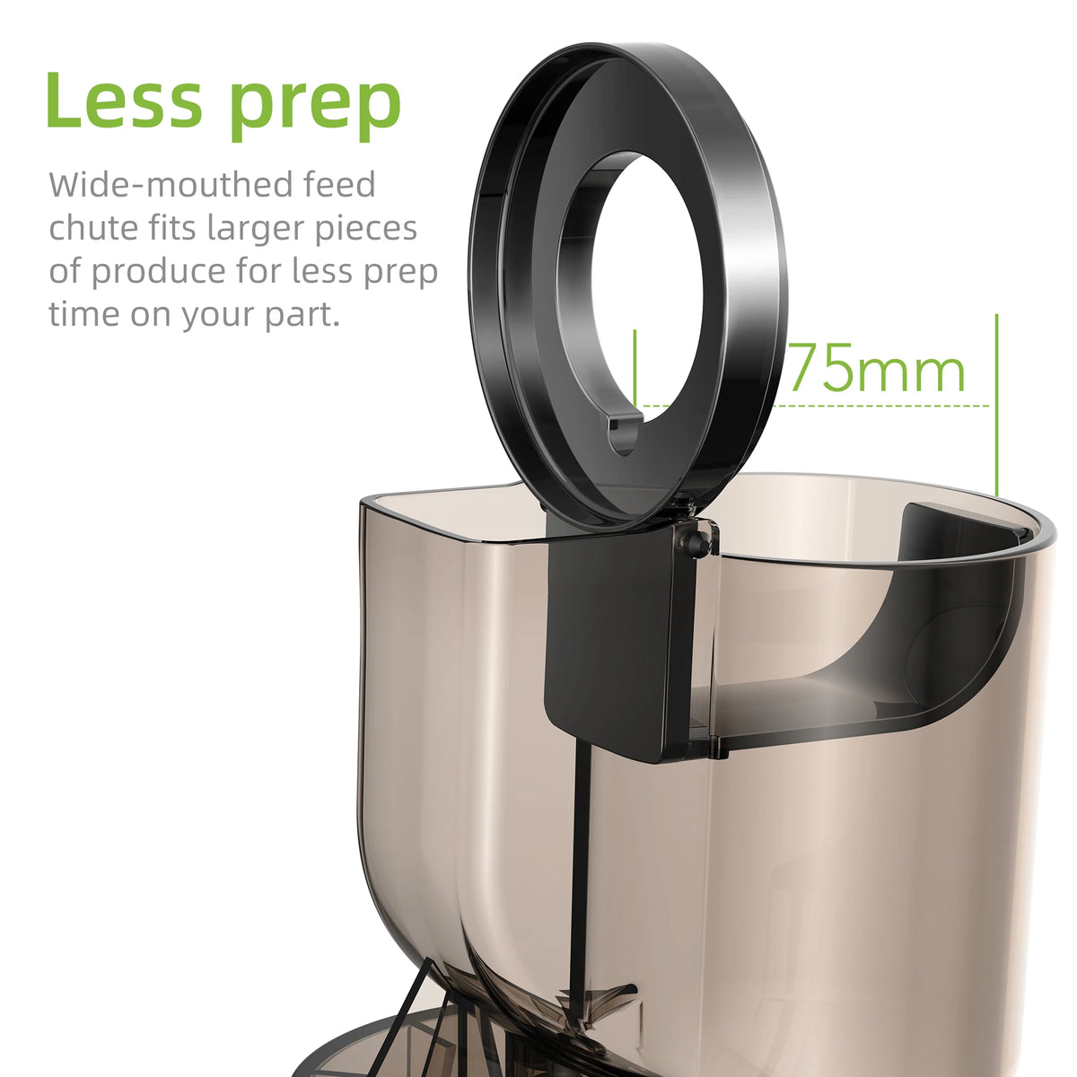 BioloMix Cold Press Juicer With 200W Motor And Wide Chute