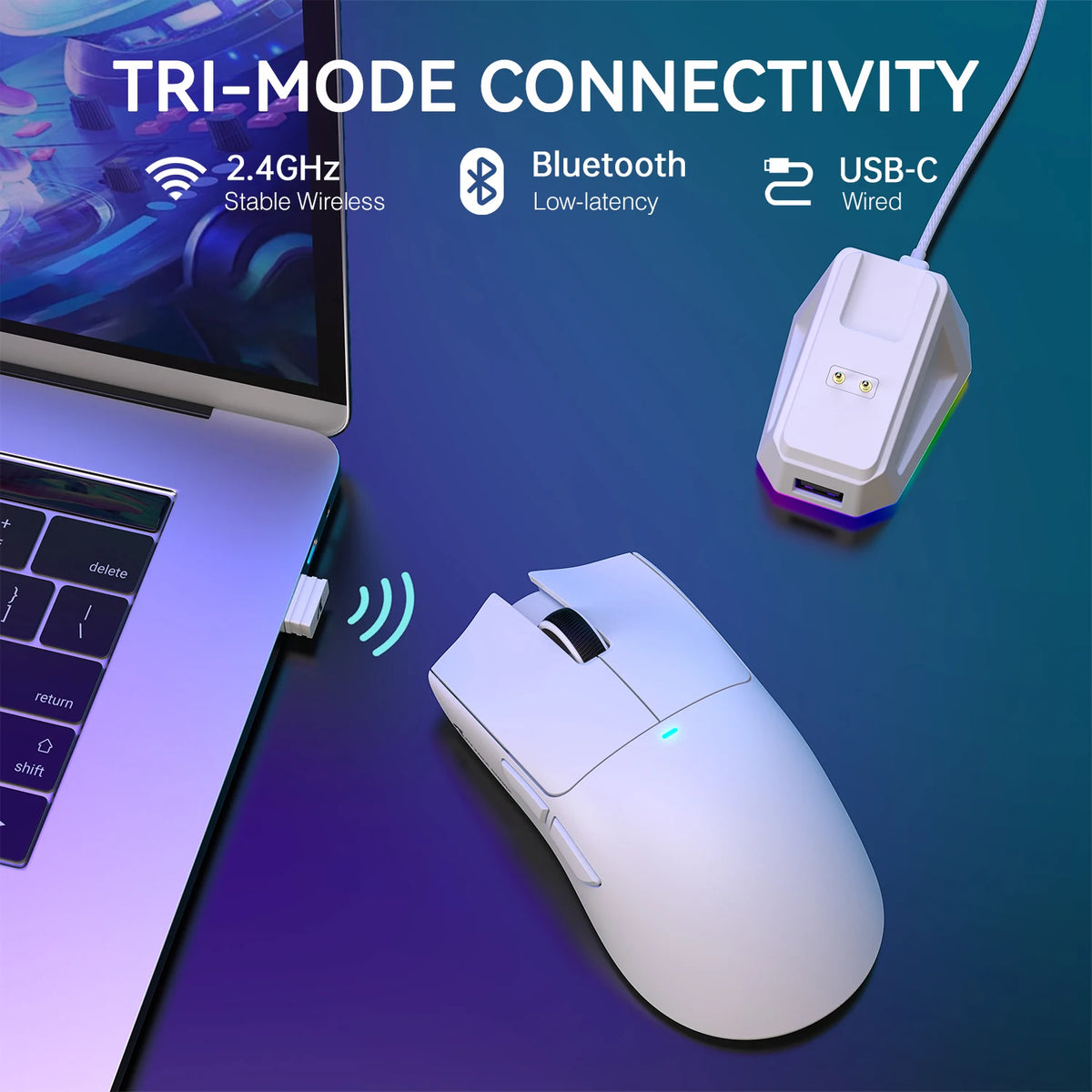 Attack Shark X11 Lightweight Wireless Gaming Mouse With RGB Charging