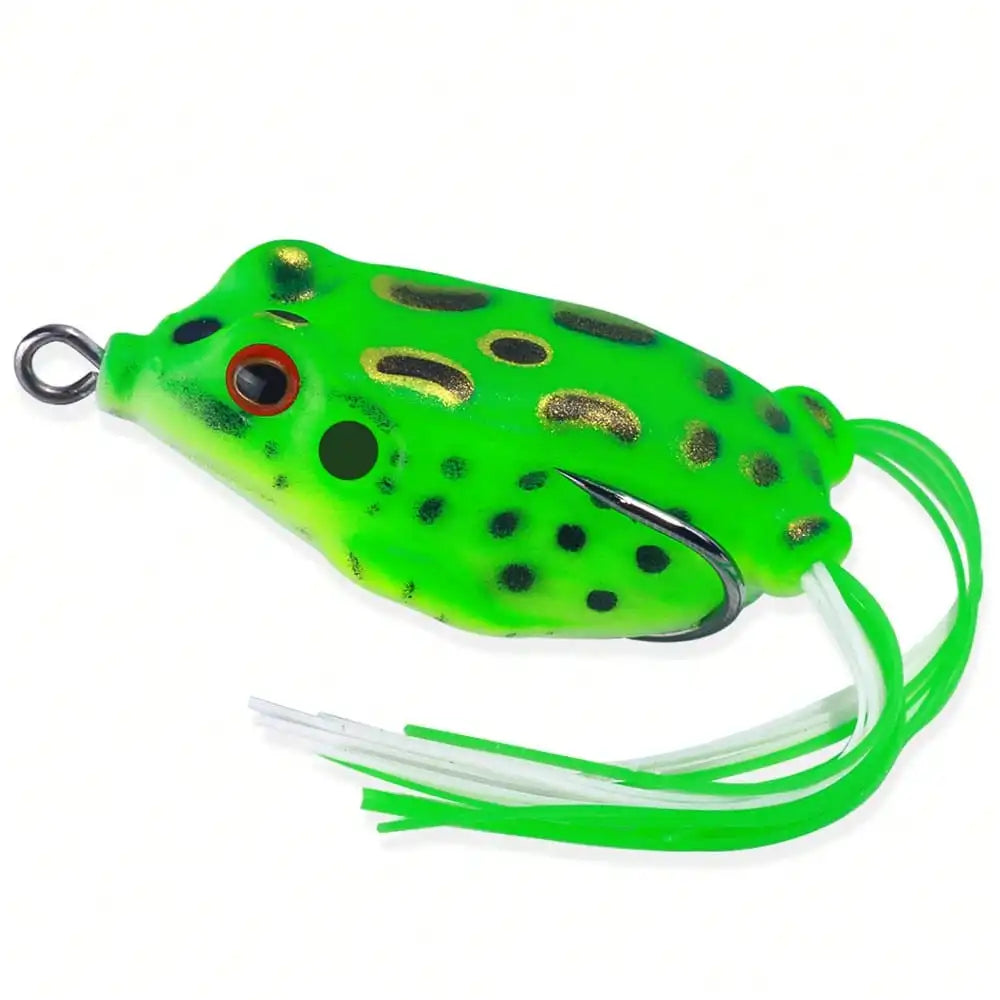 Artificial Top Water Soft Tube Frog Lure With 3D Eyes