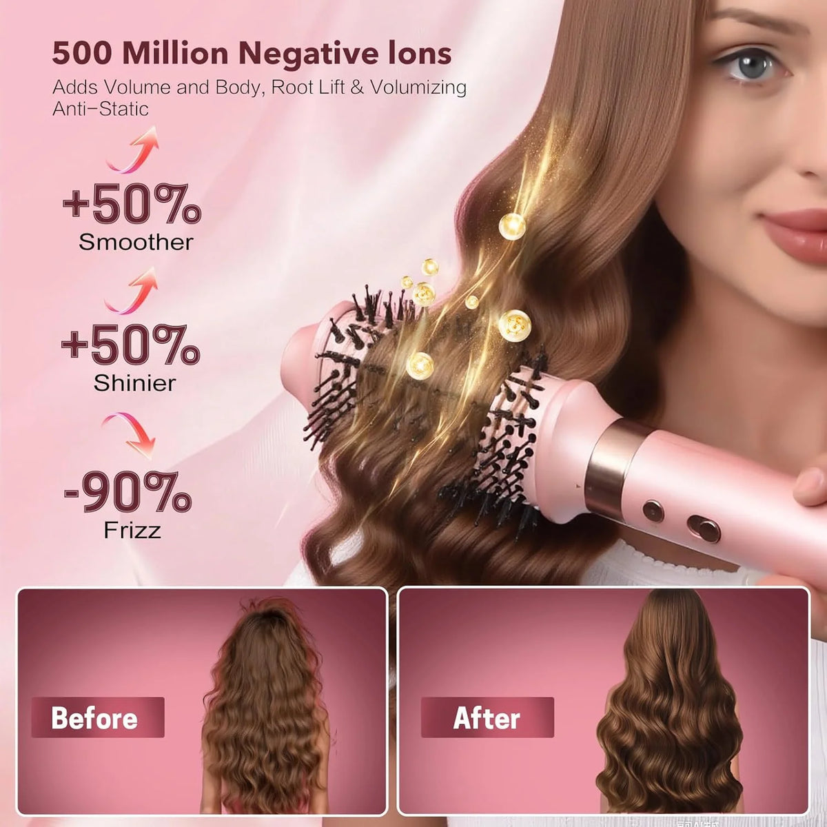 Mythsight 6-In-1 Air Styler Hair Dryer Brush For Volumizing