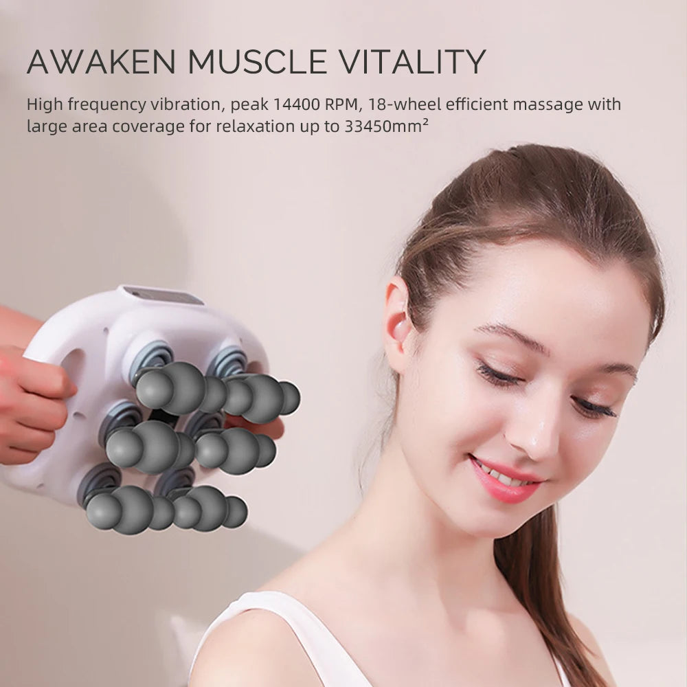Foreverlily 18 Head Fascia Gun Deep Tissue Muscle Massager