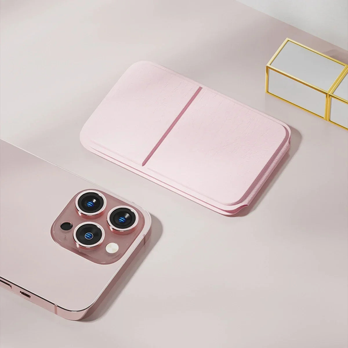 Portable Folding Handheld Makeup Mirror For Desk And Travel