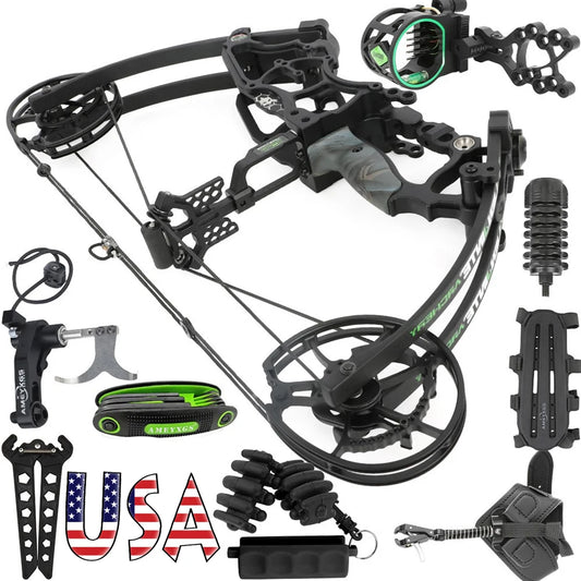 Adjustable Compound Bow And Arrow Kit For Hunting Archery Practice