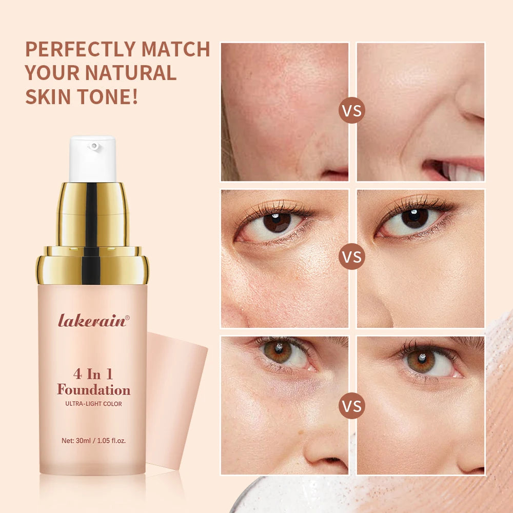 Lakerain 4 In 1 Foundation Brightening Concealer With SPF30