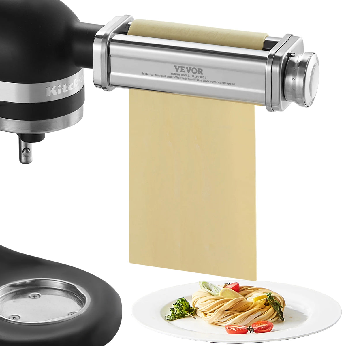 Succebuy Stainless Steel Pasta Attachment for KitchenAid Stand Mixer