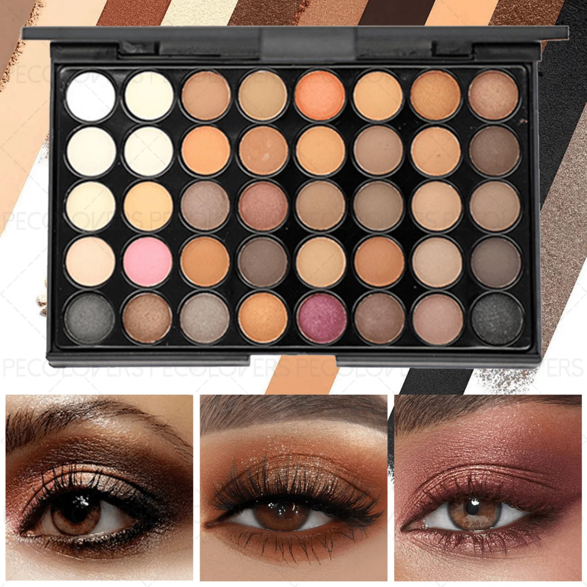 Waterproof Eye Makeup Set Eyeshadow Palette Eyeliner Mascara Brushes