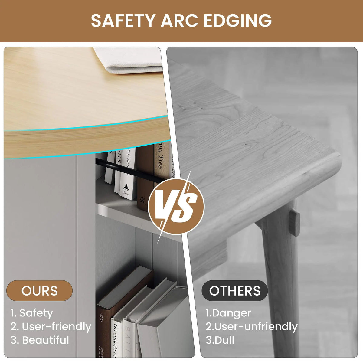 HiMISS Folding Dining Table With Wine Rack Drawer And Casters