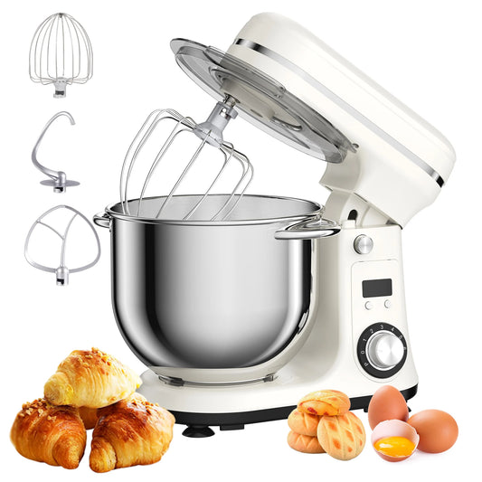 Biolomix Tilt Head 6 Speed Stand Mixer With Stainless Bowl