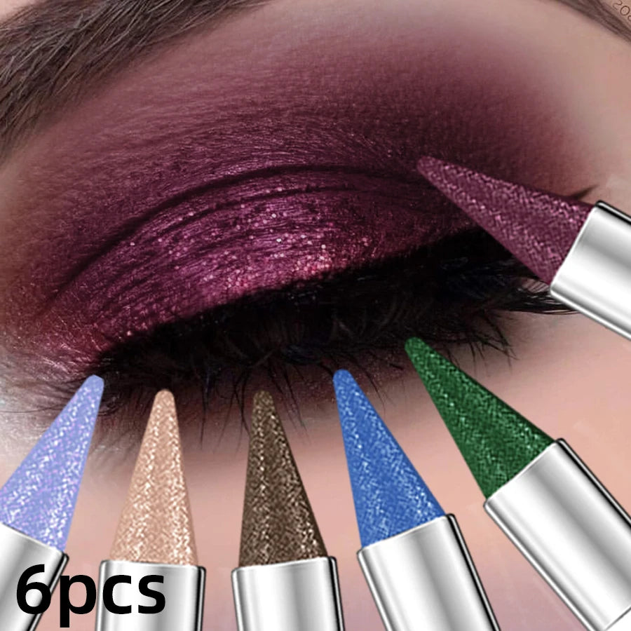 KAFURUX Waterproof Shimmer Metallic Eyeshadow Pen Set