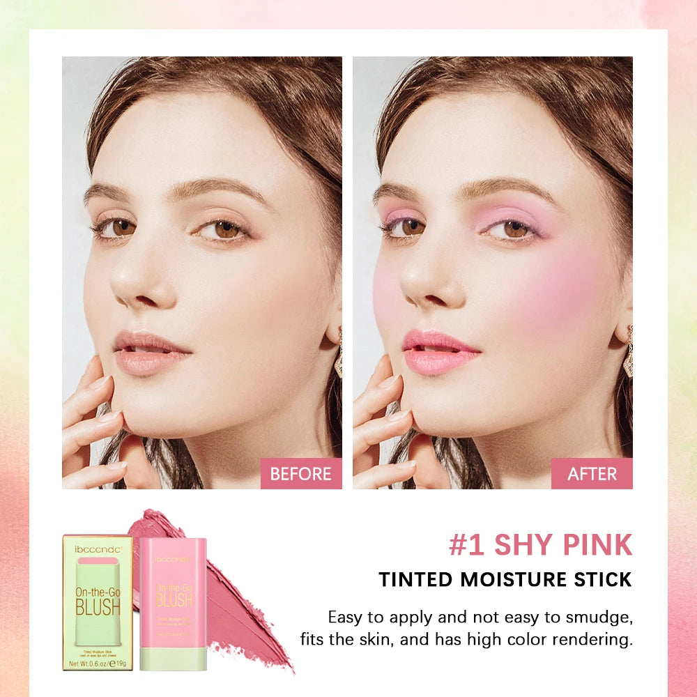 Ibcccndc Multi Use Cream Blush Stick For Lips Eyes Cheeks