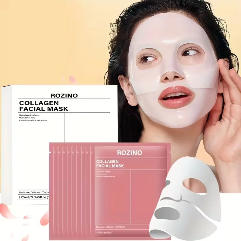Rozino Bio Collagen Hydrating Sheet Masks For Radiant Skin