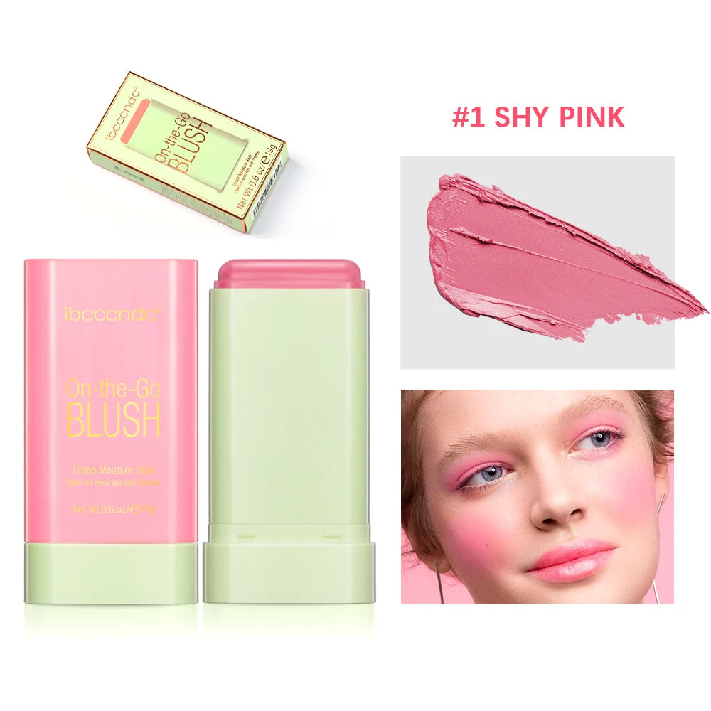 Ibcccndc Multi Use Cream Blush Stick For Lips Eyes Cheeks