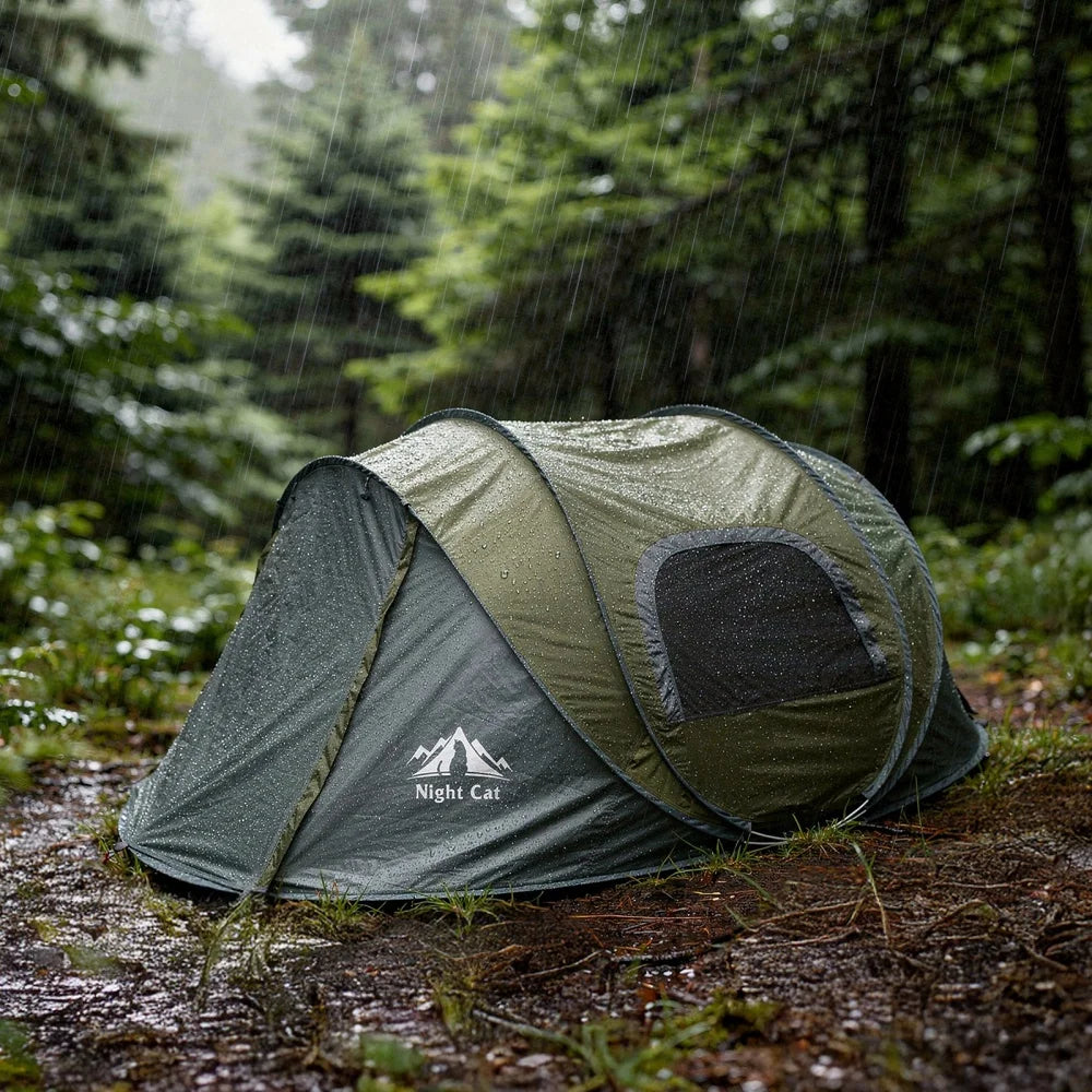 Night Cat 2 Person Instant Pop Up Waterproof Camping Tent