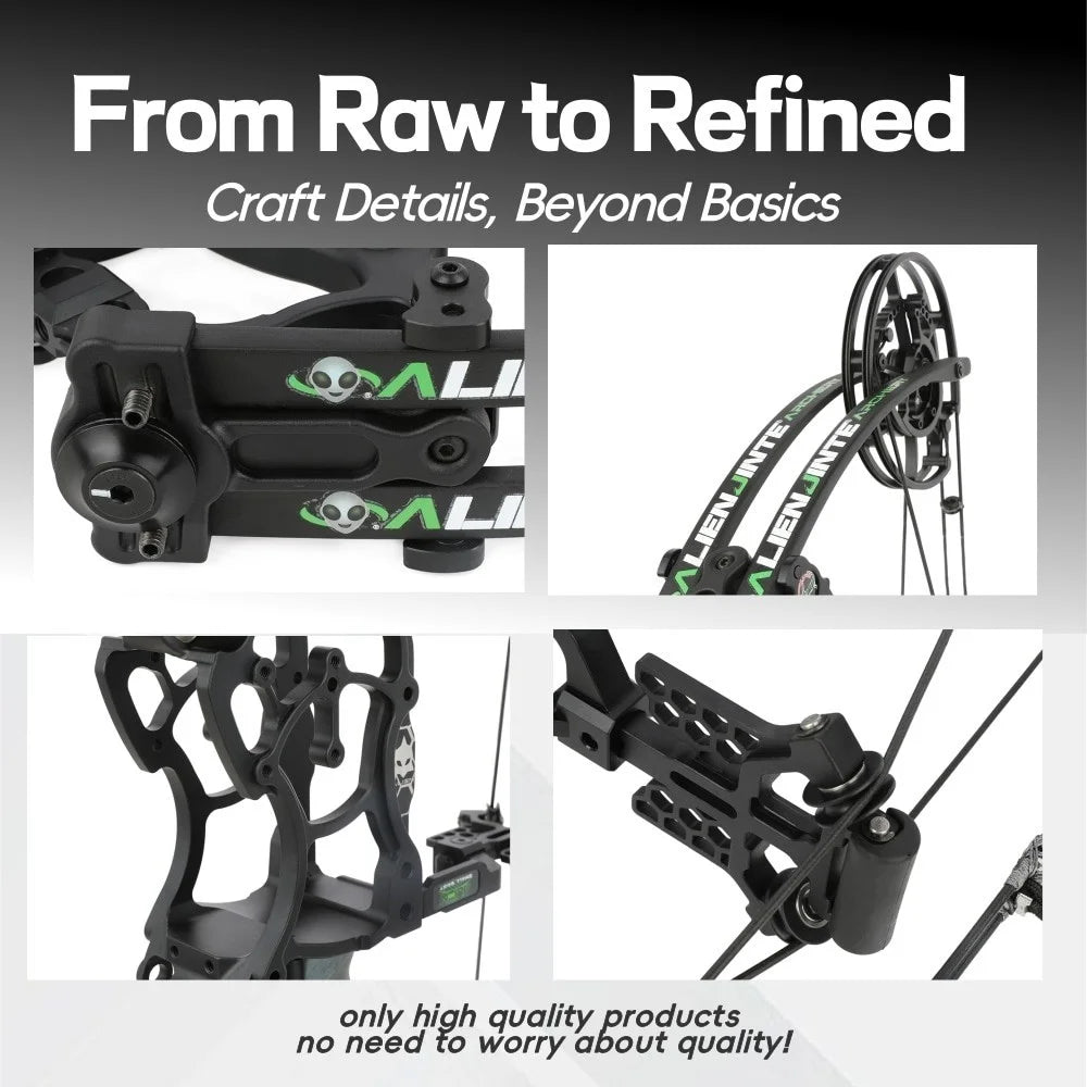 Adjustable Compound Bow And Arrow Kit For Hunting Archery Practice