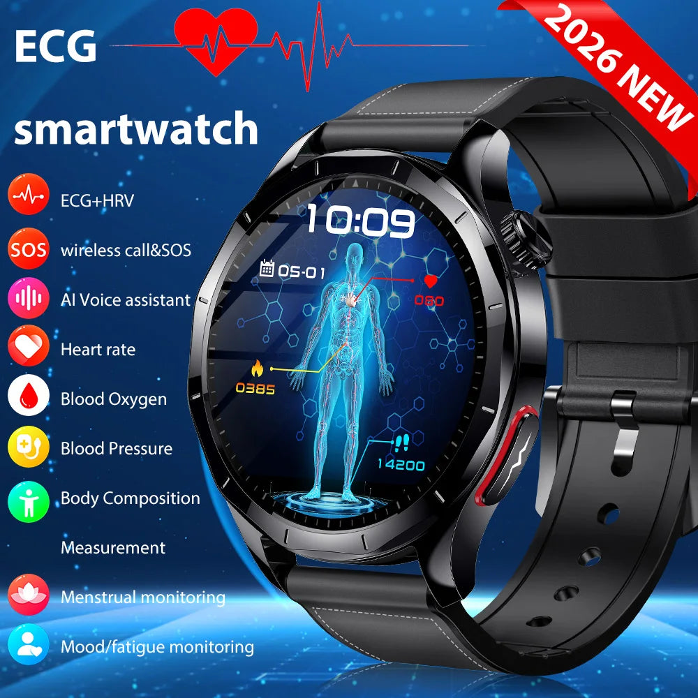 Marsyu ECG PPG Health Smart Watch Blood Pressure Tracker