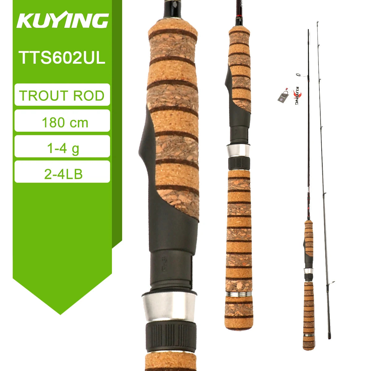 Kuying Teton Carbon Spinning Casting Fishing Lure Rod